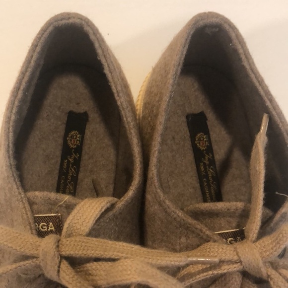 Superga sneakers Loro Piana cashmere sneakers in a mushroom taupe color 6 1/2 wn - Picture 6 of 10